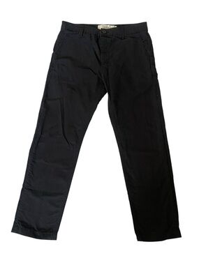 Black Chino Pants Slim Straight Stretch Casual  Pants Topman Standard